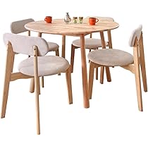 Amazon｜toivo ダイニングテーブルセット 丸テーブル 4人 5点